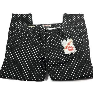 Hot Kiss Skinny Lily Pants polka dot size 14